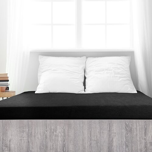 Cearșaf de pat 4Home din frotir Ideal negru , 60 x 120 cm