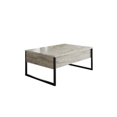 Couchtisch Luxe Travertine and Black