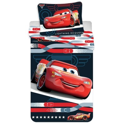 Detské obliečky Cars 3 McQueen micro, 140 x 200 cm, 70 x 90 cm