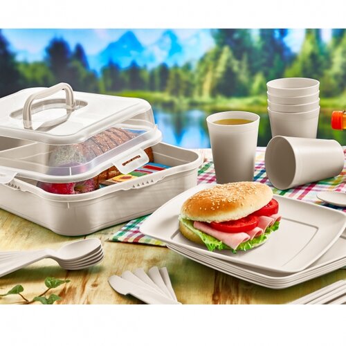 Orion 13-delni set plastičnega posodja Piknik