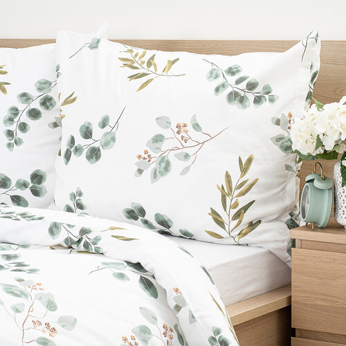 Lenjerie de pat din bumbac 4Home Eucalyptus , 140x 220 cm, 70 x 90 cm