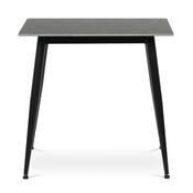 Esstisch 80 x 80 cm, Keramik und Marmor, grau