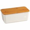 Kesper 58090 Kruhnik z desko, bela, 34 x 14 x 18cm