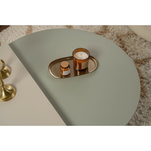 Măsuță de cafea Orion Green and Stone