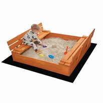 Sand Tropic Drevené pieskovisko s lavičkami , 120 x 120 cm, impregnované