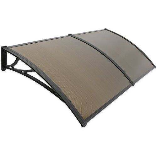 Türvordach braun, 100 x 200 cm, ungeteilt