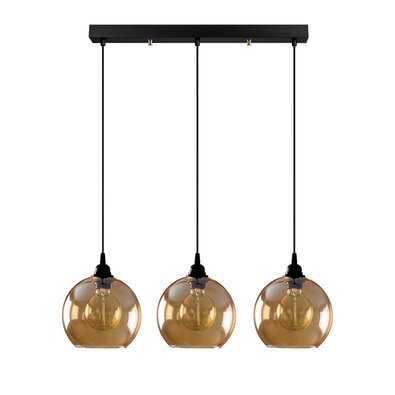 Lampa wisząca Horizont Gold - 022, złoto-czarna