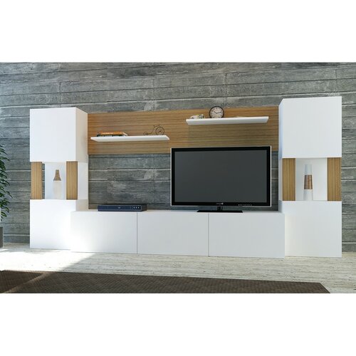Lore White and Teak TV-fal