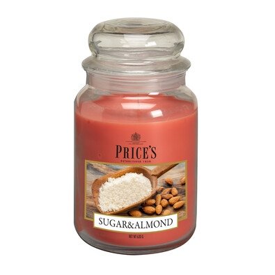 Price's Świeczka zapachowa w szkle Large Jar Sugar & Almond