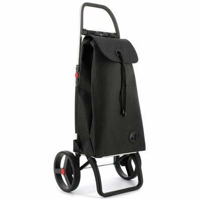 Geantă de cumpărături Rolser I-Max Tweed 2 LogicRSG pe roți, negru