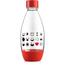SodaStream Detská fľaša Smajlík 0,5 l, červená