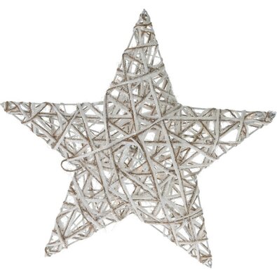 Stea de Crăciun Greyse cu LED gri, 40 cm