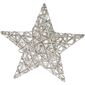 Stea de Crăciun Greyse cu LED gri, 40 cm