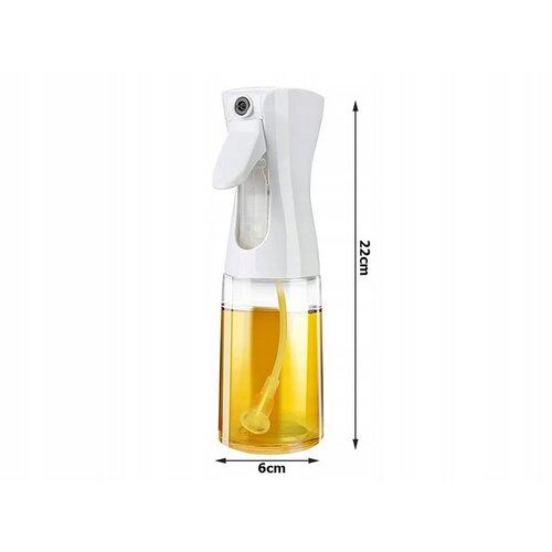 Olaj- és ecetporlasztó, 200 ml, fehér