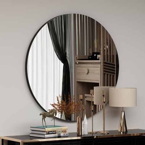 Zrkadlo Zeos Black 70 cm
