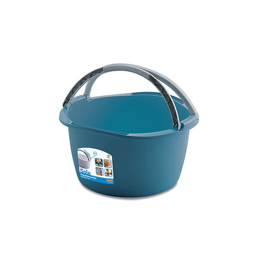 Plastično ovalno umivalno korito SOLE z ročaji, 16l