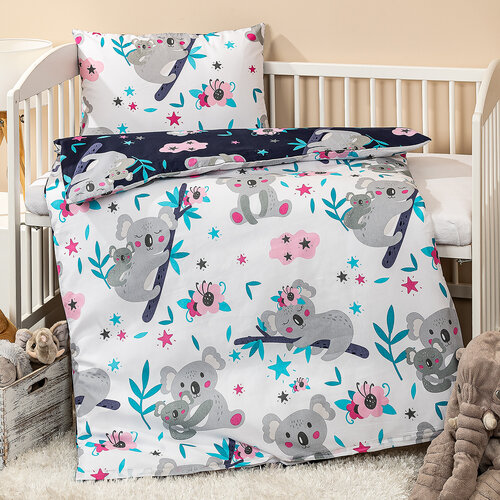 4Home Baumwollbettwäsche für Kinder Koala friend, 100 x 135 cm, 40 x 60 cm