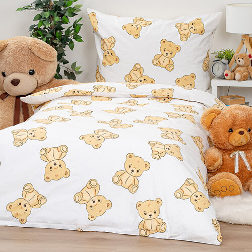 Lenjerie de pat din bumbac 4Home Teddies , 140 x200 cm, 70 x 90 cm
