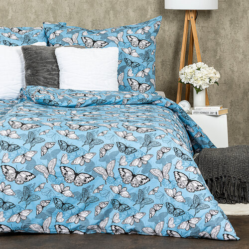 Lenjerie pat 4Home Butterflies, din bumbac, 140 x 220 cm, 70 x 90 cm