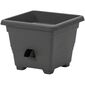 Plastia selbstbewässerndes Pflanzgefäß Bergamot 25 x 25 cm Grau