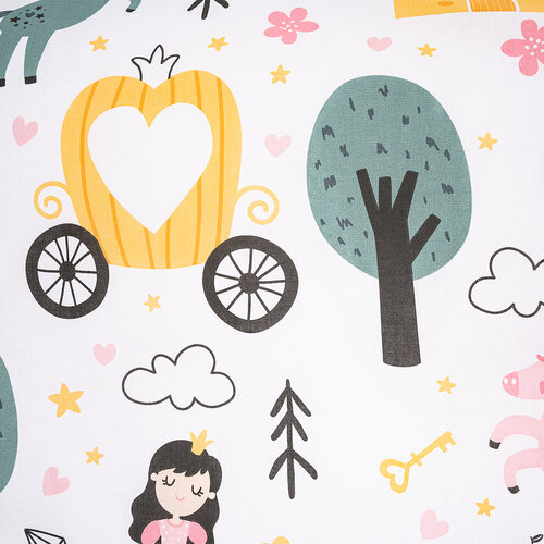 4Home Kinderbettwäsche aus Baumwolle Fairytale Dream, 100 x 135 cm, 40 x 60 cm