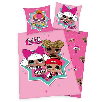 Herding Otroška bombažna posteljnina Lol Surprise,140 x 200 cm, 70 x 90 cm