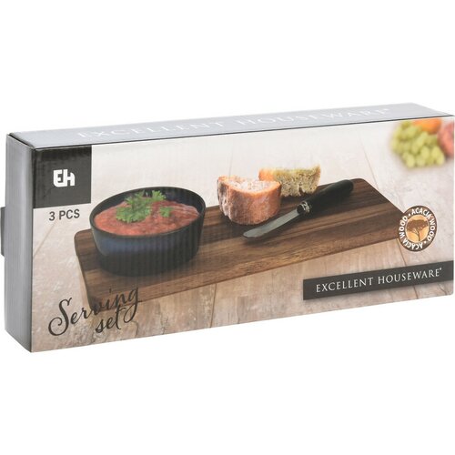 Set de servit EH Torrente, 3 piese, verde , 30 x12 cm
