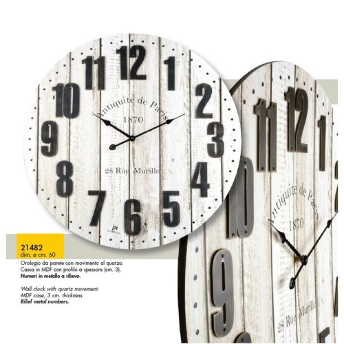 Lowell 21482 Designové nástěnné hodiny pr. 60 cm