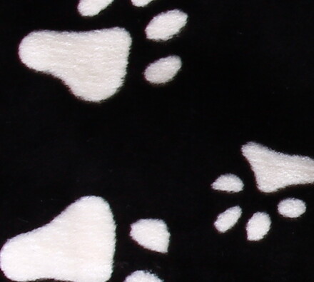 Plyšová podložka Trixie, černá, S (60 x 35 cm)