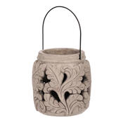 Felinar decorativ Natura, 18 x 20 cm, betongri,