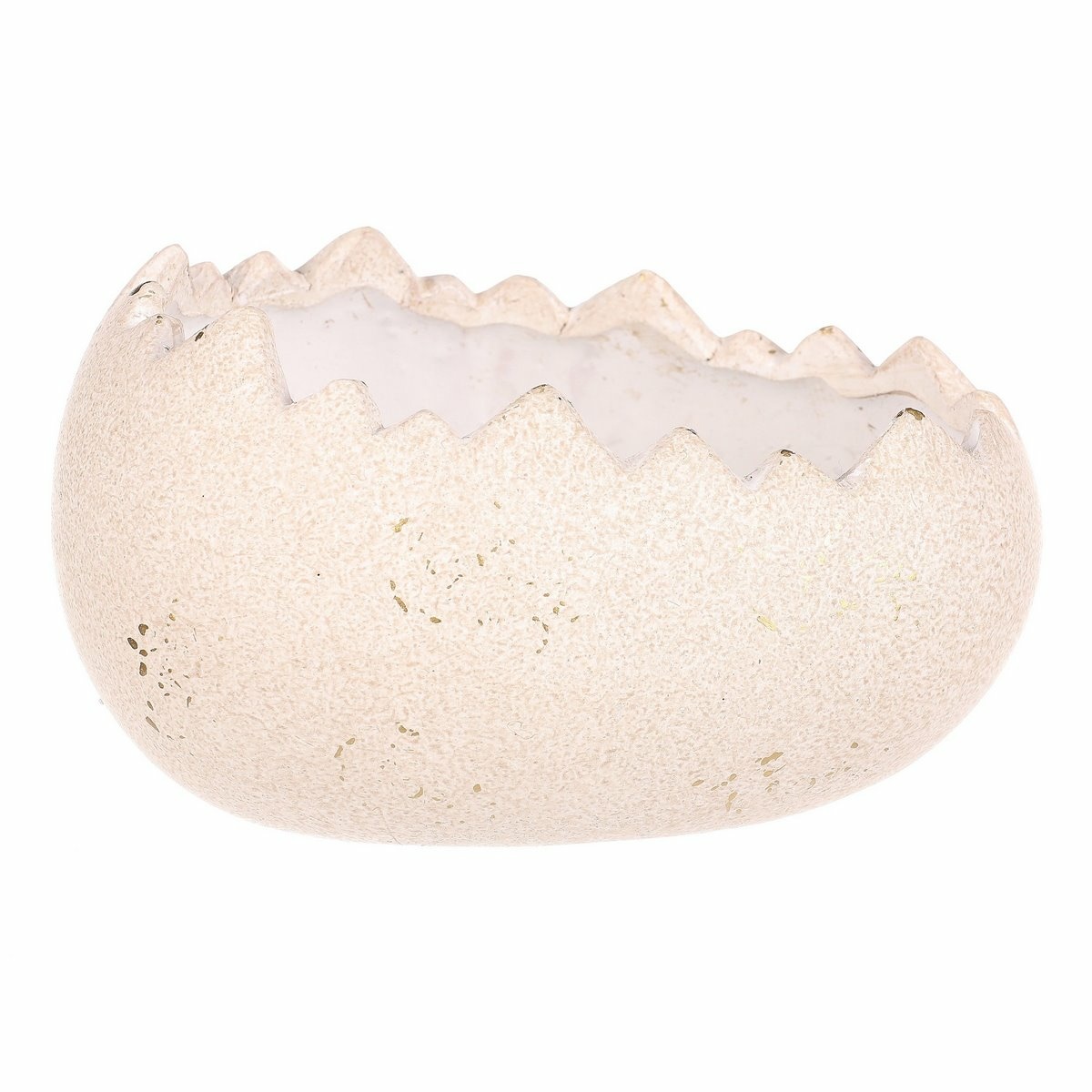 Keramický obal na květiny Skořápka na ležato, 17 x 13 x 9 cm - thumb (4)
