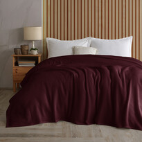 4Home Bawełniana narzuta na łóżko Claire winny, 220 x 240 cm