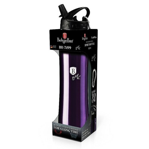 Berlinger Haus Butelka sportoa Purple Metallic Line, 0,5 l