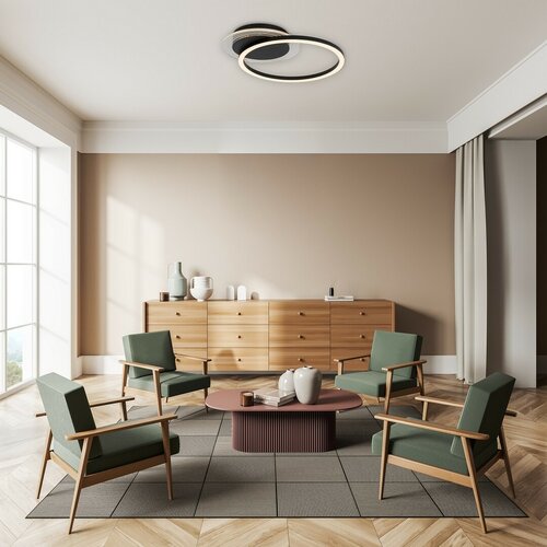 Rabalux 71368 designové stropní LED svítidlo Kerstin, 24W, 1800lm, IP20