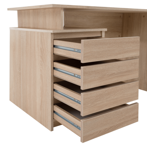 Biurko HANY NEW, dąb sonoma