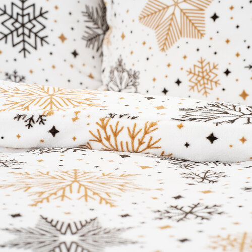 Lenjerie de pat din microflanel 4Home Golden Frost, 160 x 200 cm, 70 x 80 cm
