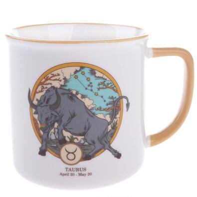 Porcelanasti hrnček Zodiak - Bik, 460 ml