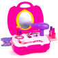Jucărie set cosmetice în valiză, roz