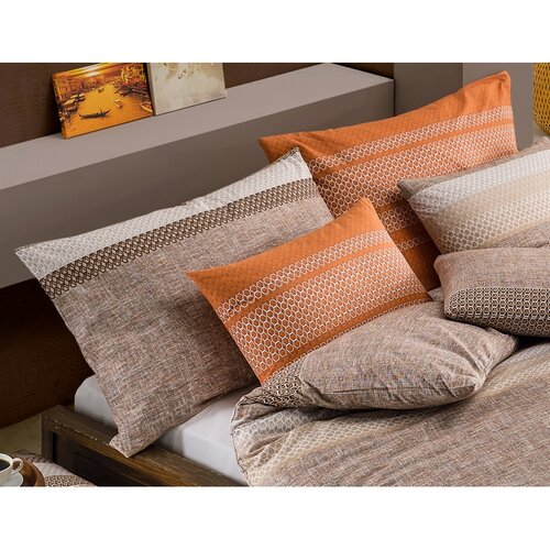 BedTex Бавовняна постільна білизна Federikoпомаранчева, 140 x 200 см, 70 x 90 см