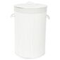 Compactor Coș pentru rufe murdare Bamboo rotund, alb