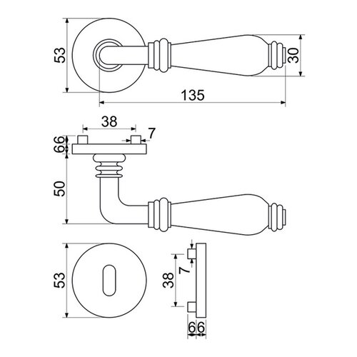 Feronerie economică Richter RK.E16.BERGAMO.BB.AS