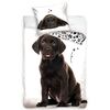 Lenjerie de pat din bumbac Puppy Brown Labrador ,140 x 200 cm, 70 x 90 cm