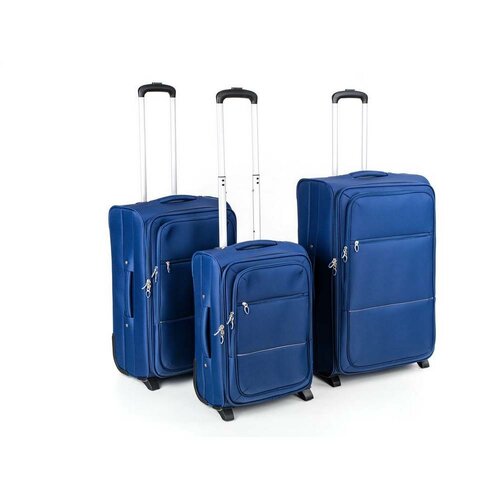 Pretty UP Cestovní textilní kufr střední, 24", modrá