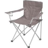 Skladacia campingová stolička Tyrone, taupe, 51 x 81 cm