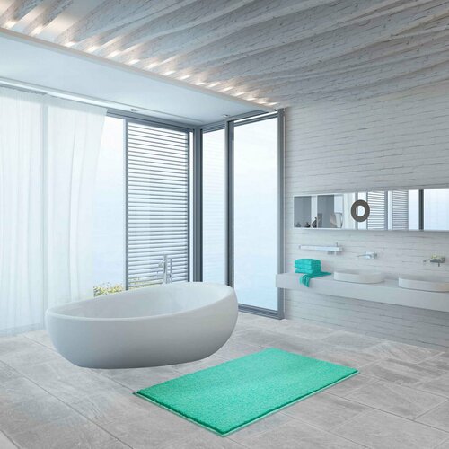 Grund Kopalni predpražnik Roman mentol, 50 x 80 cm