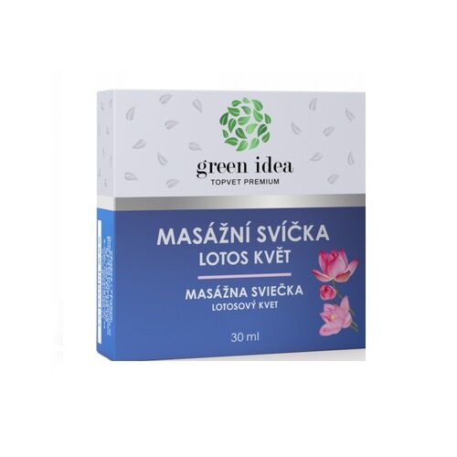 Obrázok Topvet Masážna sviečka Lotos kvet, 30 ml 