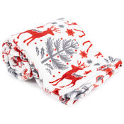 Set de Crăciun Scandi Deer 2, 130 x 170 cm + 2x 40 x 40 cm