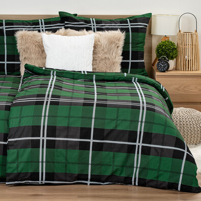 Lenjerie de pat din bumbac 4Home Green Classic,140 x 200 cm, 70 x 90 cm