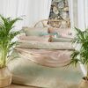 Stella Ateliers Poszewka na poduszkę z adamaszku Reena jade opal, 40 x 80 cm