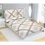 Bellatex Satin-Bettwäsche Würfel Beige, 140 x 200 cm, 70 x 90 cm